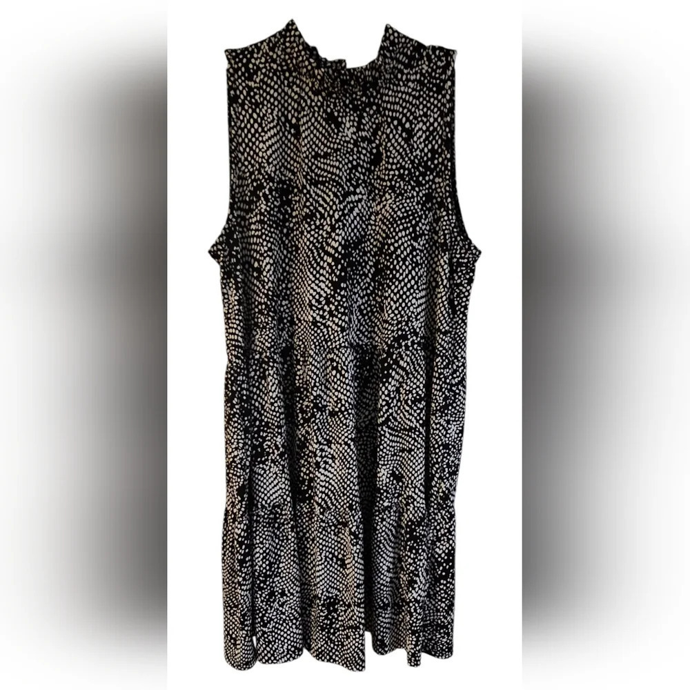 mts - Midi Abstract Polkadot Casual Dress​​​​​